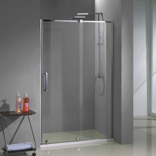 Home Polished Chrome Frameless Glass Sliding Shower Doors (HD420)