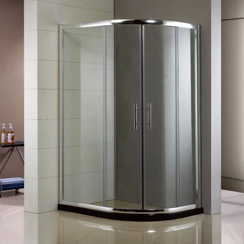 Custom Conner Clear Sliding Glass Quadrant Shower Enclosures (HL-2492Q)