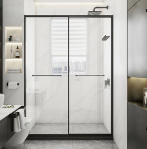 Easy Clean Minimalist Line Hotel bypass shower door(YALLA-P22)