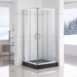 Bathroom Custom Sliding Glass Corner Entry Shower Enclosures (WS-C090)