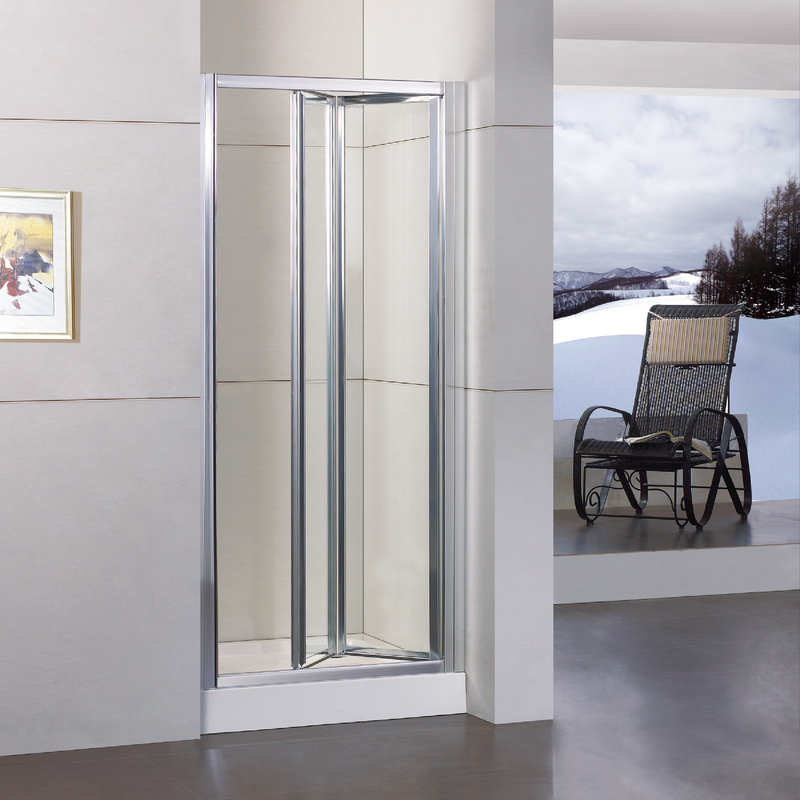 Home Framed Clear Glass Corner Bifold Shower Doors (WA-B090)