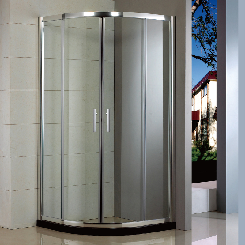 Custom Bathroom Corner Sliding Glass Quadrant Shower Enclosures (HB-249Q)