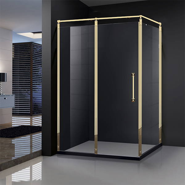 Bathroom Custom Semi Frameless Glass Swing Shower Enclosures (GD-L31)