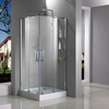 Hotel Semi Frameless Clear Glass Sliding Shower Doors (HD149-Z)