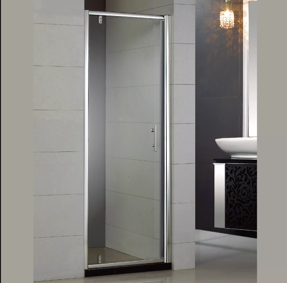 "Modern shower enclosures featuring sleek glass panels and minimalist design, creating a stylish and functional bathroom space."