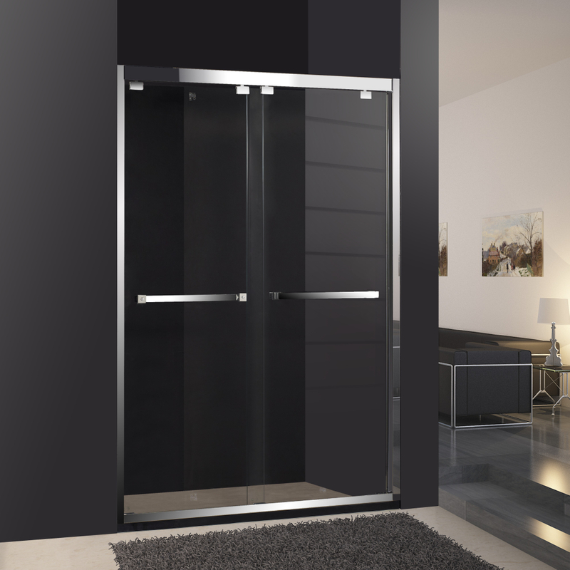 Home Polished Chrome Barn Style Sliding Shower Doors (HS-420A)