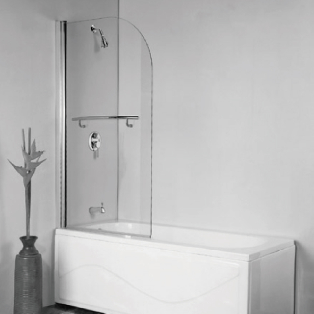 Round Glass Bathtub Shower Doors Swing Bath Screens (BS-10T)