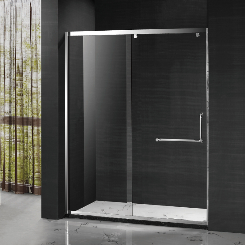 Custom Framed Glass Single Barn Sliding Shower Enclosures (MAL-P21)