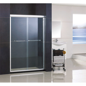 Clear Glass Easy Clean Sliding Bypass Shower Doors (HA-420A).jpg