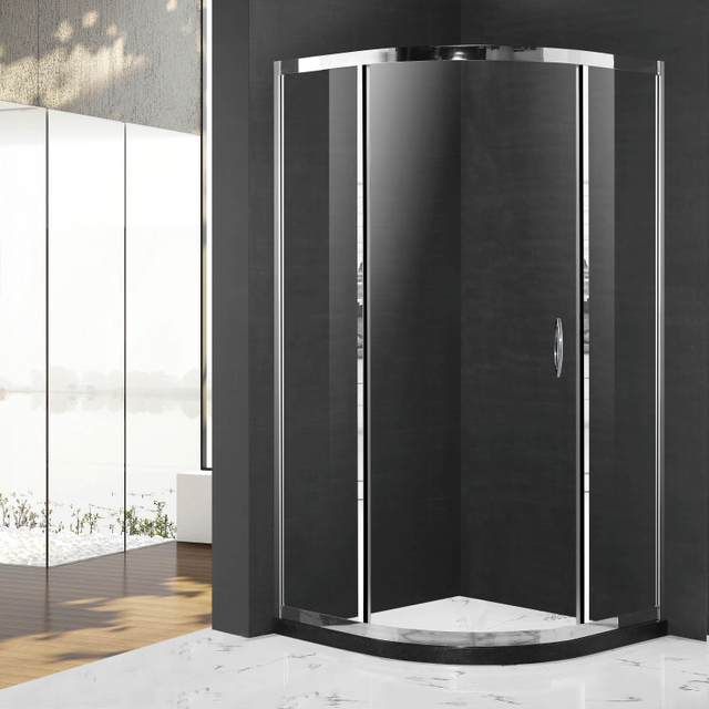 Custom Bathroom Glass Single Sliding Quadrant Shower Enclosures (ML-S31)
