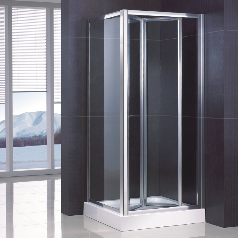 Hotel Custom Framed Glass Corner Bifold Shower Doors (WA-BS090)