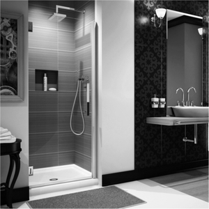 Frameless 10mm Glass Swinging Doors Hinged Shower Doors 