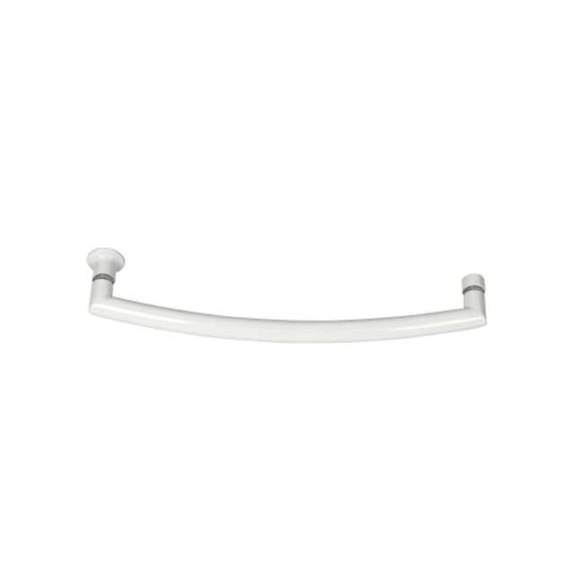 8 Inch White Stainless Steel Shower Door Handle (03)