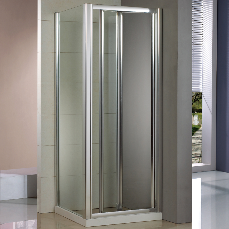 Home Custom Bathroom Glass Corner Bifold Shower Doors (HB-BS139)