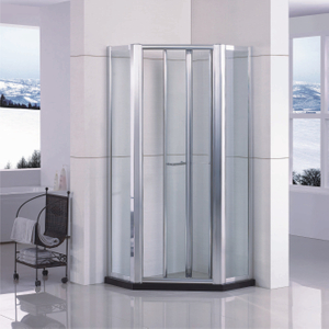 Home Neo Angle Framed Glass Bifold Shower Doors (WS-DB090)