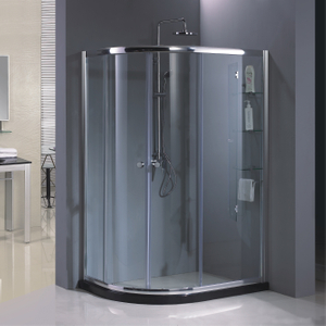 Custom Bathroom Corner Glass Sliding Quadrant Shower Enclosures (HR-2492Q-Z)