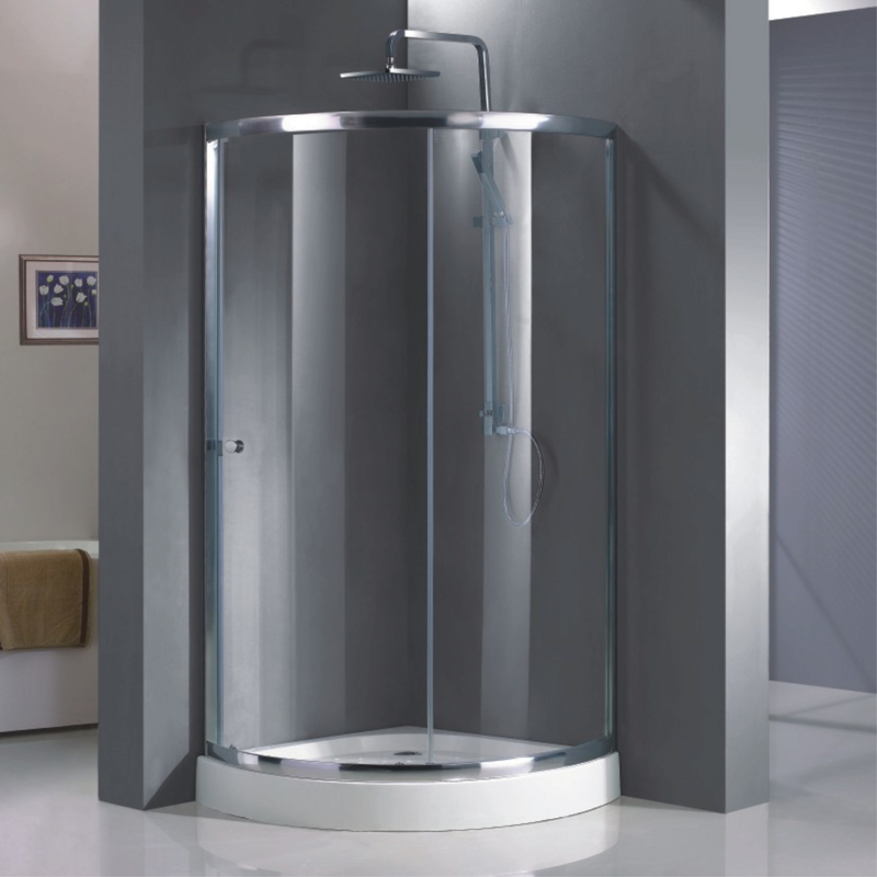 Custom Conner Single Sliding Glass Quadrant Shower Enclosures (HR-229C)