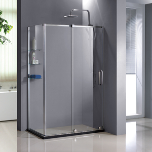 Home Custom Semi Frameless Single Sliding Shower Doors (HD1382R-Z)