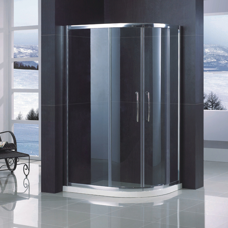 Custom Bathroom Conner Sliding Glass Quadrant Shower Enclosures (QA-R1200900)