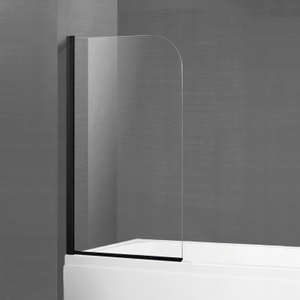 Custom Black Swing Bathtub Shower Doors Bath Screens (BS-10)