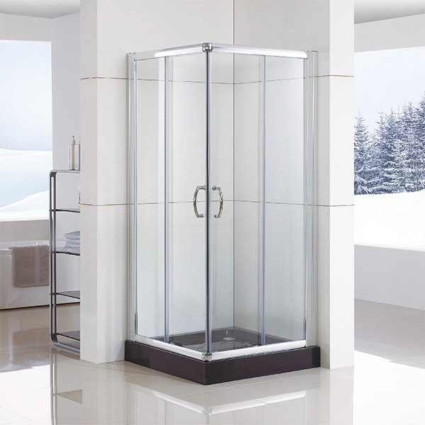 Bathroom Custom Sliding Glass Corner Entry Shower Enclosures (WS-C090)