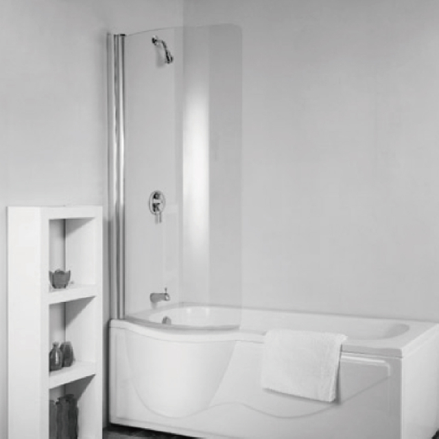 Custom Glass Bathtub Shower Doors Curved Bath Screens (BS-ARC)
