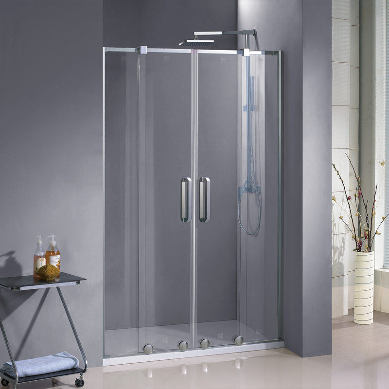 Home Semi Frameless Clear Glass Sliding Shower Doors (HD440)