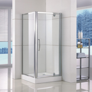 Bathroom Custom Made Framed Glass Pivot Shower Enclosures (WS-PS090)