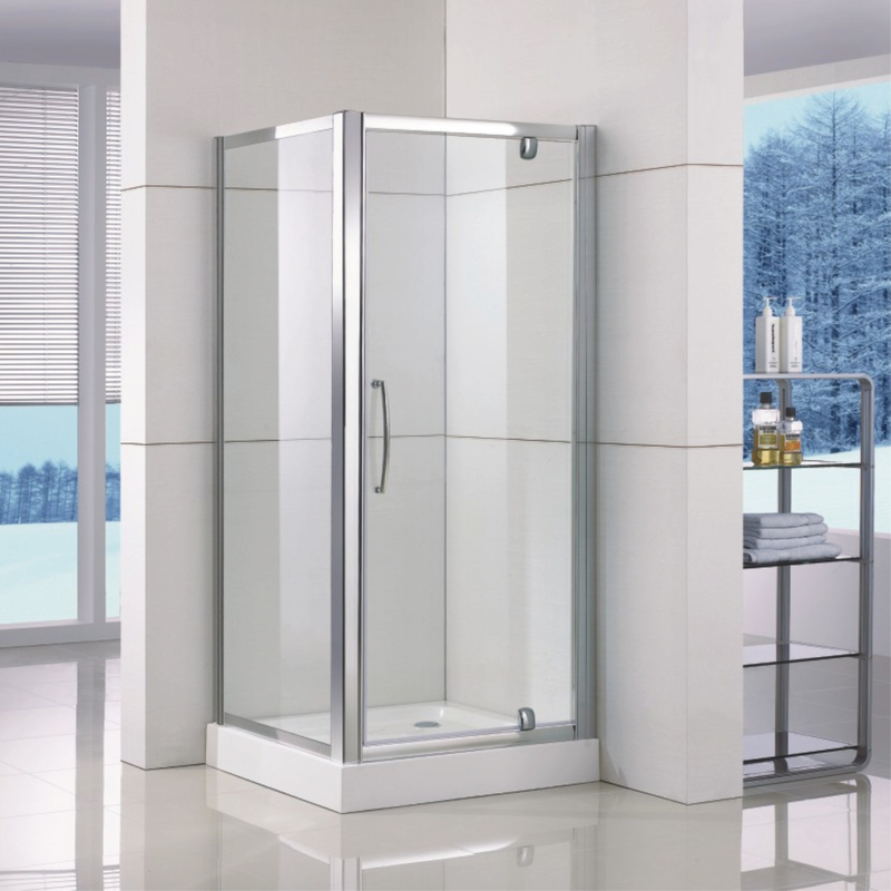Bathroom Custom Made Framed Glass Pivot Shower Enclosures (WS-PS090)