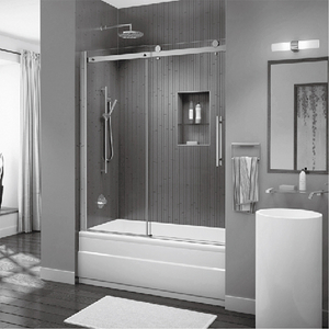 Modern Bathroom Custom Frameless Single Sliding Bathtub Doors (HC-420-TUB).jpg
